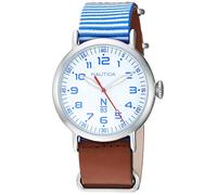 Nautica Reloj de Hombre Cuarzo 40mm Correa de Cuero Caja de latón NAPWLS904
