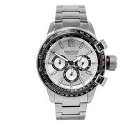 Nautica reloj hombre analogico cuarzo con correa de acero inoxidable n