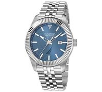 Nautica reloj pacific beach para hombre, azul, plateado, pacific beach