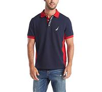 Nautica Short Sleeve Color Block Performance Pique Polo Shirt Camisa de Polo Hombre (Pack de 1)