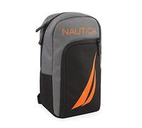 Nautica Sling Shoulder, Bolso Bandolera Unisex Adulto, Negro/Gris/Naranja
