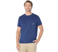Nautica Solid Crew Neck Short Sleeve Pocket T-Shirt Camiseta, Estate Blue, M para Hombre