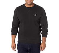 Nautica Sudadera básica de Lana para Hombre, Cuello Redondo, Negro (True Black), Medium