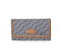 Nautica The Carry-All Money Manager Oraganizer con Cartera de Bloqueo RFID, Jacquard índigo