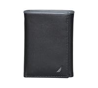 Nautica Billetera Triple Pop Clase J, Negro/Gris, Talla única para Hombre