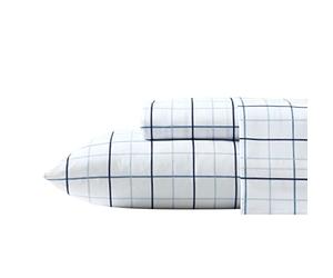 Nautica - Twin XL Sheet Set, Deep Pocket Fitted Sheet and Pillowcase, Casual Home Decor, Dorm Room Essentials (Clarkson Blue, Twin/Twin XL)