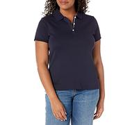 Nautica Women's 3-Button Short Sleeve Breathable 100% Cotton Polo Shirt