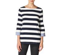 Nautica Women's Boatneck 3/4 Sleeve 100% Cotton Shirt
