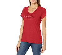 Nautica Women's Easy Comfort Supersoft 100% Cotton Classic Logo T-Shirt
