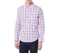 Nautica Camisa de Manga Larga Resistente a Las Arrugas con Botones Frontales para Hombre, Dreamy Coral, S