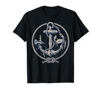Nautical Anchor Crab Lighthouse Ocean Design Camiseta