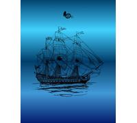 Nautical Captain's Ledger: Income and Expense Log Book: Vintage Sailing Ship Aesthetic Money Organizer, 120 Pages of Daily Finance Tracking for Sailors and History Lovers, Navy Blue Sea Design Ledger