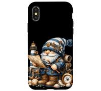 Nautical GNOME For Men Lighthouse Keeper and Boat Captain Carcasa para iPhone X/XS
