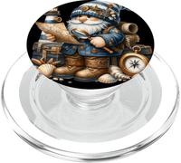 Nautical GNOME For Men Lighthouse Keeper and Boat Captain PopSockets PopGrip para MagSafe