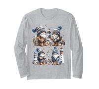 Nautical GNOME For Women and Men Funny Lighthouse Keeper Manga Larga
