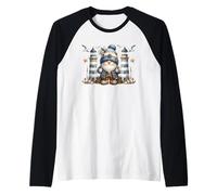 Nautical Lighthouse GNOME For Women and Men Funny Boating Camiseta Manga Raglan