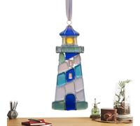 Nautical Ornament - Acrylic, 4.49x1.18x0.2in Charm Decor Light House Theme - Elegant and Lightweight Coastal Accent, Maritime Wall Pendant For Living Room, Study Room