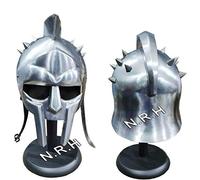 Nautical Replica Hub Casco medieval funcional Maximus Roman Gladiator Armor con soporte