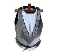 Nautical Replica Hub Chaqueta de armadura de coraza francesa hecha a mano, 18 g, estilo centurio, color plateado, tamaño estándar que se adapta a casi todos los adultos, recreaciones históricas