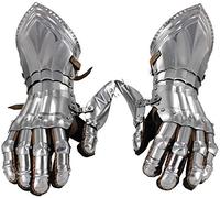 Nautical Replica Hub Guantes de caballeros pulidos medievales blindados, plata, Taille unique