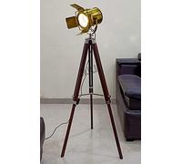 Nautical Replica Hub Lámpara de pie de trípode vintage Iluminación de decoración del hogar | Reflector Cinema Película Accesorios de luz | Focos de estudio y lámpara