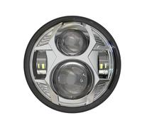 NAUTIG Faro Motocicleta Faro Delantero LED 7 Pulgadas Para Motocicleta Luz Alta Baja Para Turismo Para V-star 650 1100 Para Jeep Para Lada 4x4 Para Vehículos Todoterreno Faros Delanteros(Plata)