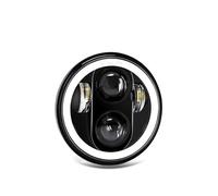 NAUTIG Faro Motocicleta Faro LED Redondo 5,75 Pulgadas Faro Delantero 5-3/4 Pulgadas 1 Unidad Para Motocicleta 4 Unidades Para Coche Faros Delanteros(M002)