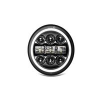 NAUTIG Faro Motocicleta Faro LED Redondo 5,75 Pulgadas Para Motocicleta Coche Camión Faro Delantero Redondo 5-3/4 Pulgadas Para Motocicleta Faros Delanteros(M006)