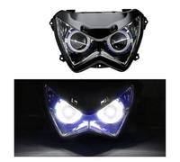 NAUTIG Faro Motocicleta Faros Delanteros Personalizados Con Proyector HID Angel Eye Luces LED Impermeables Para Z800 Z250 2013-2016 Faros Delanteros(Bule)