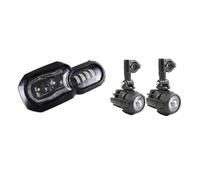 NAUTIG Faro Motocicleta Para F700GS F700 F800GS Para Adv F800 Para GSA 2013-2018 Faros Delanteros LED Con Proyector Luz Circulación Diurna Con Ángulo Haz Alto Faros Delanteros(With fog light)