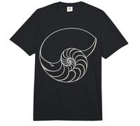 Nautilus Shell Fibonacci Spiral Math Art Comfort Colors Adult Heavyweight T-Shirt