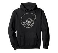 Nautilus Shell Fibonacci Spiral Math Art Sudadera con Capucha