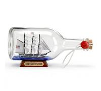 NAUTIMALL Adorno de Cristal con diseño de Pirata del Caribe con Perla Negra, Barco en una Botella, decoración náutica del hogar, Mayflower USS Constitution, USCG, águila, Regalo para niño