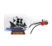 NAUTIMALL Adorno de Cristal con diseño de Pirata del Caribe con Perla Negra, diseño de Barco en una Botella, decoración náutica del hogar, Mayflower USS Constitution, USCG, águila, Regalo para niño