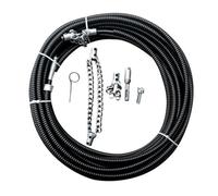 NAUXIU Máquina limpiadora de drenaje de taladro eléctrico de 1 a 5 metros con extensión de tuberías de alcantarillado, herramientas de limpieza de fontanería, draga industrial de 16 mm, dragado de