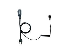 NAUZER PTT-32 / Cable con Micro PTT Compatible con PELTOR SPORTTAC Casco Caza (PTT32-S Midland)