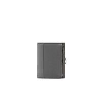 NAVA Design - Trifold Portafoglio con 6 Spazi per Carte di credito e Tessere, Colore Grigio Lime- Dimensioni 9 x 11 x 2 cm