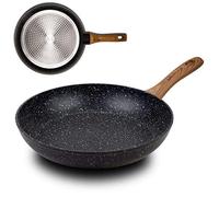 NAVA Sartén NATURE | 28 cm de diámetro | con revestimiento de granito | para freír alimentos | para cocina de gas e inducción
