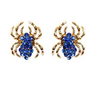 navachi 18 K chapado en oro color azul cristal araña az2602s Stud Pendientes