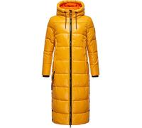 Navahoo Abrigo acolchado de invierno cálido para mujer con capucha Schmuseengel XS-XXL, amarillo, M