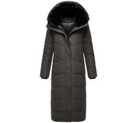 Navahoo Abrigo de invierno para mujer, abrigo cálido acolchado extralargo con capucha extraíble, llamativo, XIV XS-5XL, antracita, M