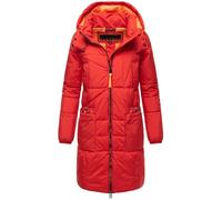 Navahoo Bliblablubb - Abrigo de invierno para mujer, cálido, acolchado, con capucha, talla 14, XS-6XL, Salsa Red, M
