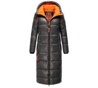 Navahoo Abrigo de invierno para mujer, chaqueta larga de invierno con capucha B937, antracita, XXL