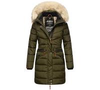NAVAHOO Abrigo de invierno 'Paula' beige claro / oliva, Talla XL