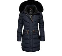 NAVAHOO Abrigo de invierno 'Paula' navy / cognac, Talla XS
