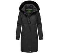 Navahoo Abrigo Impermeable para Mujer, Chaqueta de Invierno Larga y Cálida con Piel Sintética y Capucha (Ambos Extraíbles), Rescatador de Clima Frío, Talla 14 XS-3XL
