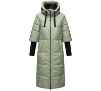 Navahoo Abrigo largo de invierno para mujer, abrigo acolchado cálido con capucha y mangas de punto acanalado Ciao MIAU XIV XS-3XL
