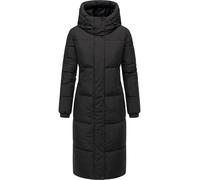 Navahoo Abrigo largo de invierno para mujer, abrigo acolchado cálido con cremallera de 2 vías y capucha ajustable, flor rocío XIV XS-5XL