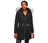 Navahoo B383 Parka para mujer, chaqueta de invierno, abrigo, forro cálido, chaqueta de invierno acolchada negro S