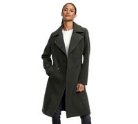 Navahoo B661 - Abrigo de invierno para mujer, trenchcoat, chaqueta de invierno, verde oscuro, S